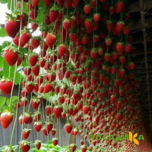 Клубника ампельная Анастасия купить по цене от 370р. в интернет-магазине «Посадика» с доставкой почтой в в Боре и по всей России – [изображение №1].